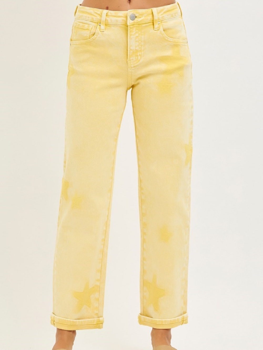 New with tags. Star jeans Risen. Yellow boyfriend fit cuff